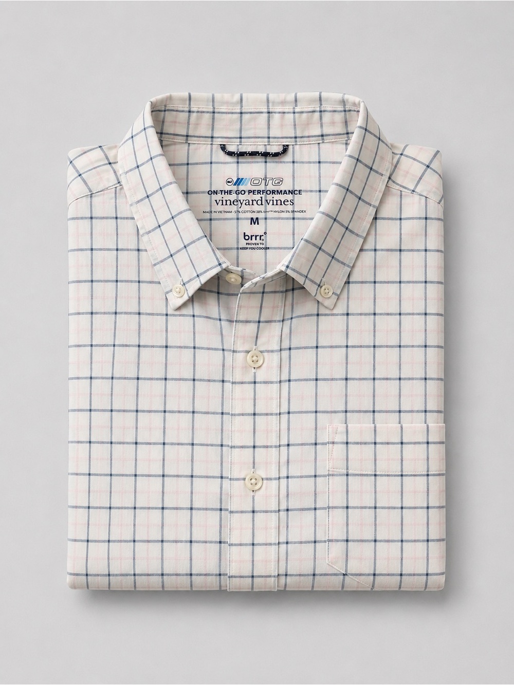 Vineyard Vines Mens OTG On the Go
Performance Button Up Size Medium Golf Preppy